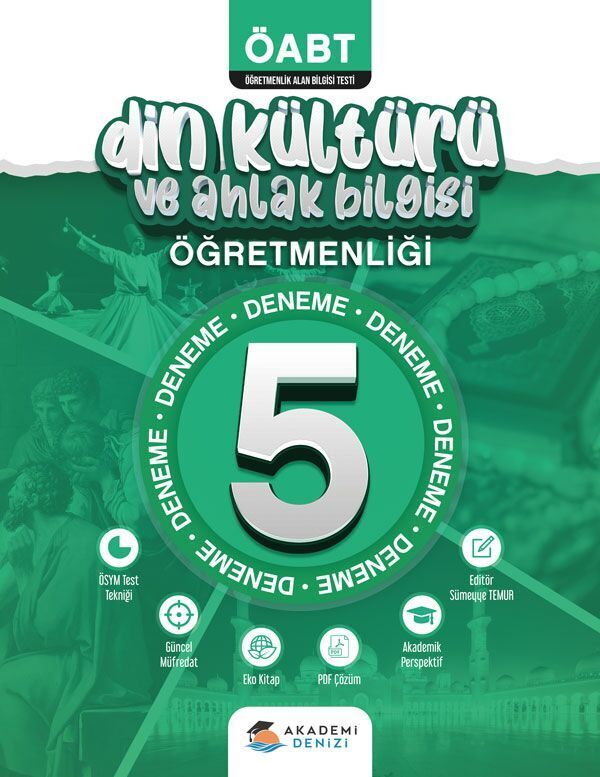 Akademi Denizi Yayıncılık Öabt Din Kül.Ve Ahlak Bil.Öğret.5 Li Deneme -2022