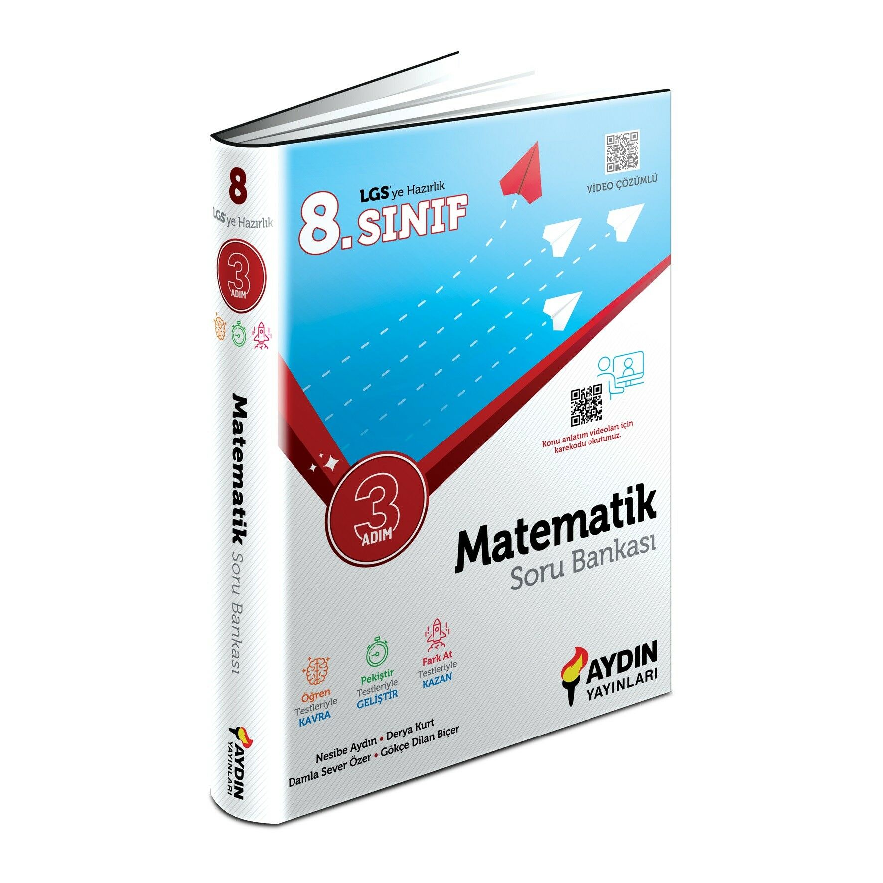 Aydın Yayınları 8. Sınıf Matematik Üç Adım Soru Bankası