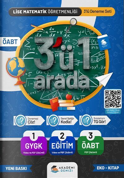 Akademi Denizi Yayıncılık Öabt İlköğ. Matematik Öğret.3 Lü Deneme Seti -2022