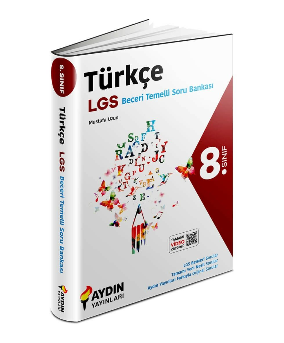 Aydın Yayınları 8. Sınıf Türkçe Beceri Temelli Soru Bankası