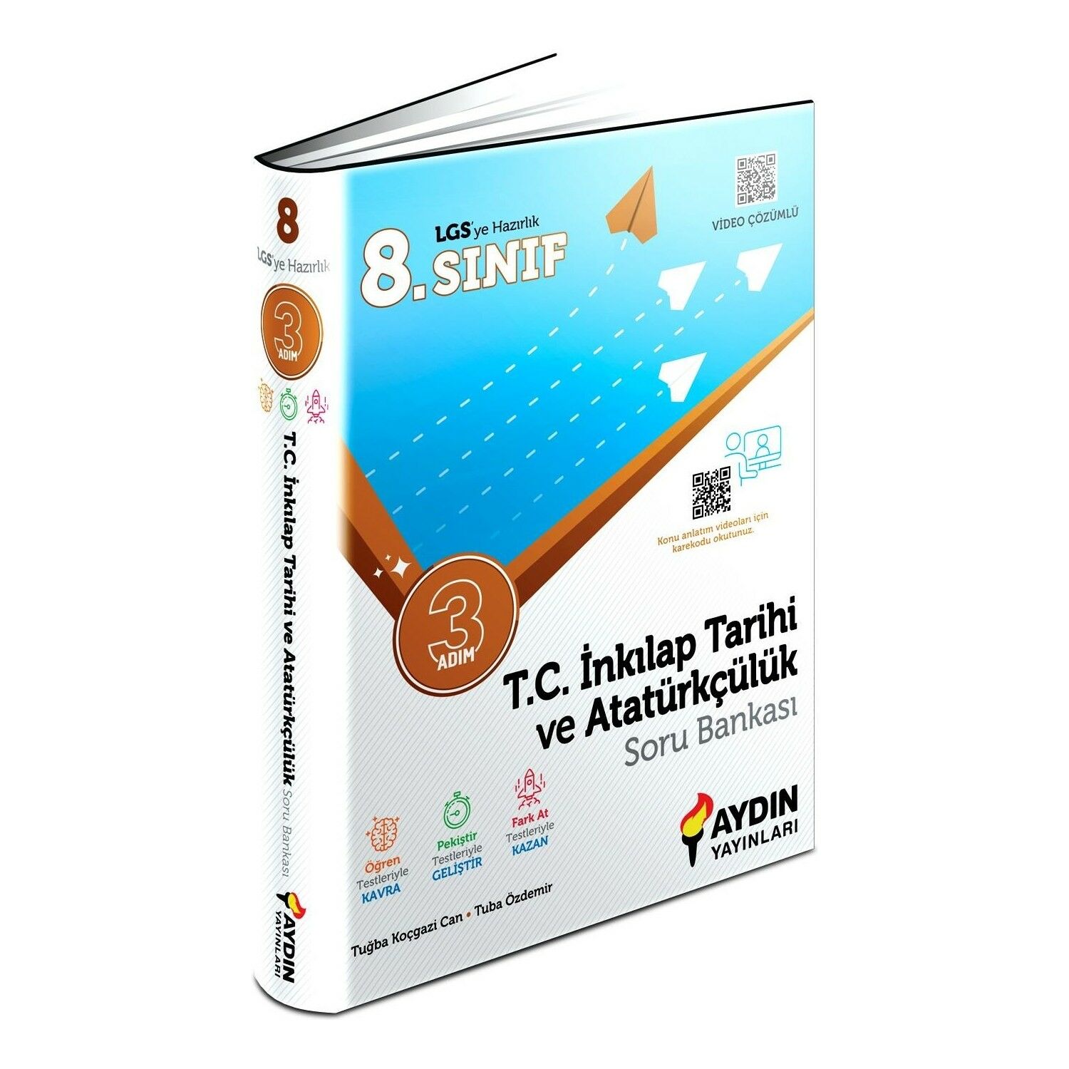 Aydın Yayınları 8. Sınıf T.C. İnkılap Tarihi ve Atatürkçülük Üç Adım Soru Bankası