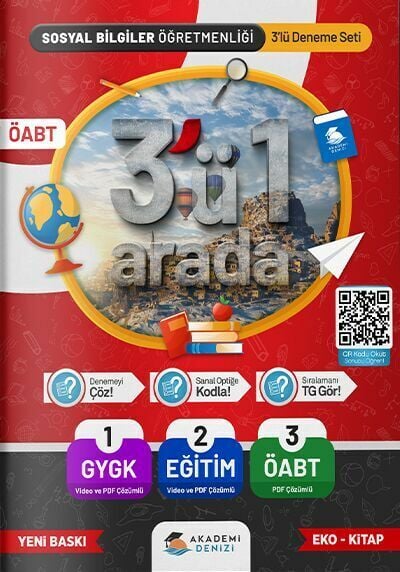 Akademi Denizi Yayıncılık Öabt Sosyal Bil Öğret.3 Lü Deneme Seti -2022