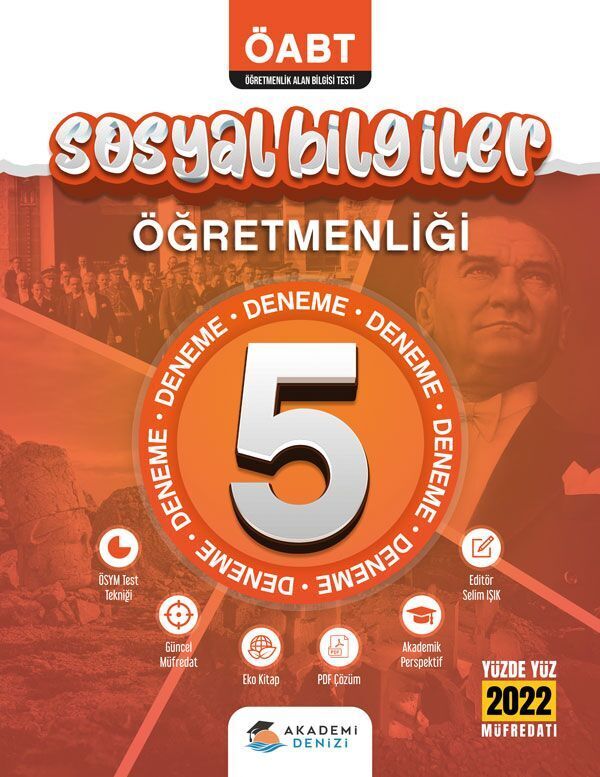 Akademi Denizi Yayıncılık Öabt Sosyal Bil. Öğret.5 Li Deneme -2022