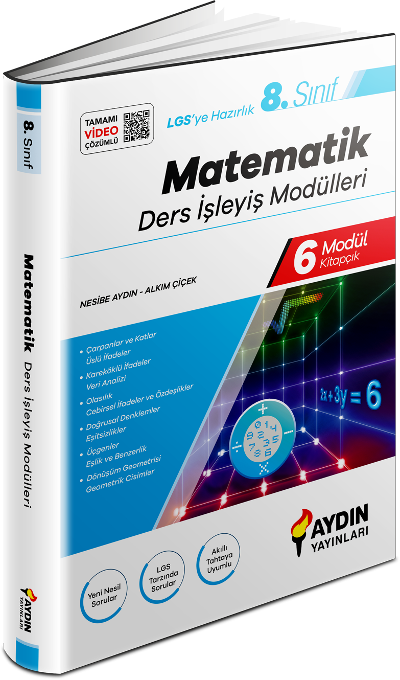 Aydın Yayınları 8. Sınıf Aydın Matematik Ders İşleyiş Modülleri