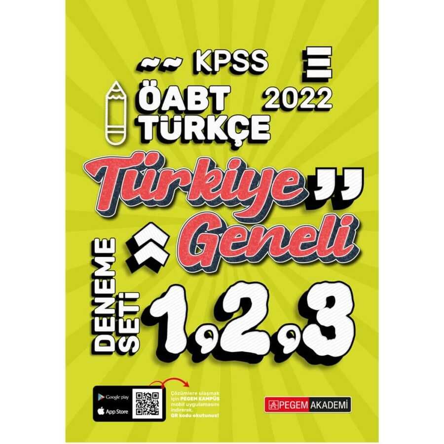 Akademi Denizi Yayıncılık Öabt Türkçe Öğret.3 Lü Deneme Seti -2022