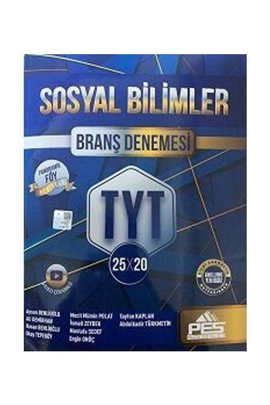 Pes Yayınları TYT Branş Deneme Sosyal Bilimler 25*20 - 2022