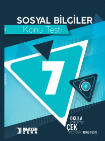 İşleyen Zeka Yayınları 7. Sınıf Çek Kopart Y.Test Sosyal Bilgiler - 2022