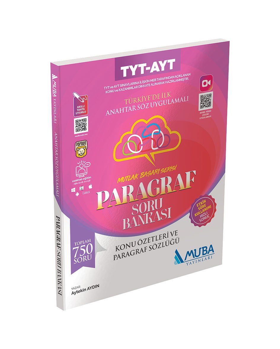 Muba Yayınları Mutlak Başarı  YKS Paragraf Soru Bankası