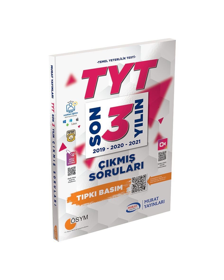 Muba Yayınları TYT Son 3 Yılın Çıkmış Sınav Soruları (2019-21)