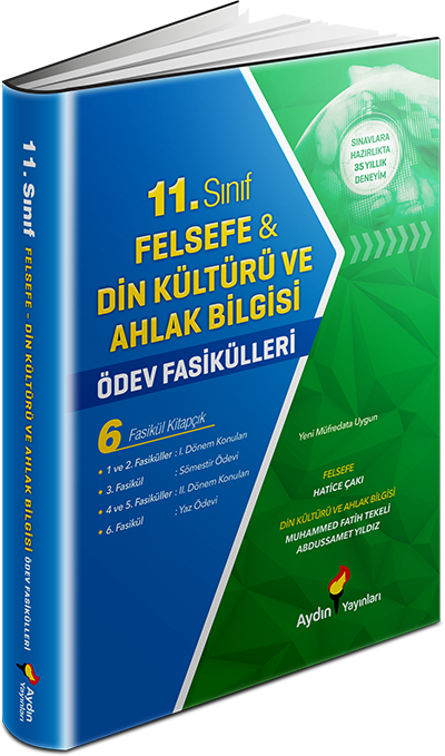 Aydın Yayınları Felsefe-Din Kültürü ve Ahlak Bilgisi Ödev Fasikülleri 11