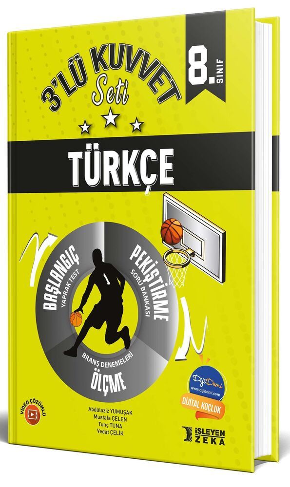 İşleyen Zeka Yayınları 8. Sınıf 3'lü Kuvvet Seti Türkçe - 2023