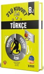 İşleyen Zeka Yayınları 8. Sınıf 3'lü Kuvvet Seti Türkçe - 2023