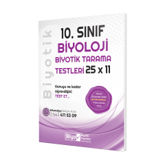 Biyotik Yayınları 10.Sınıf Tarama Testi Biyoloji - 2022-23