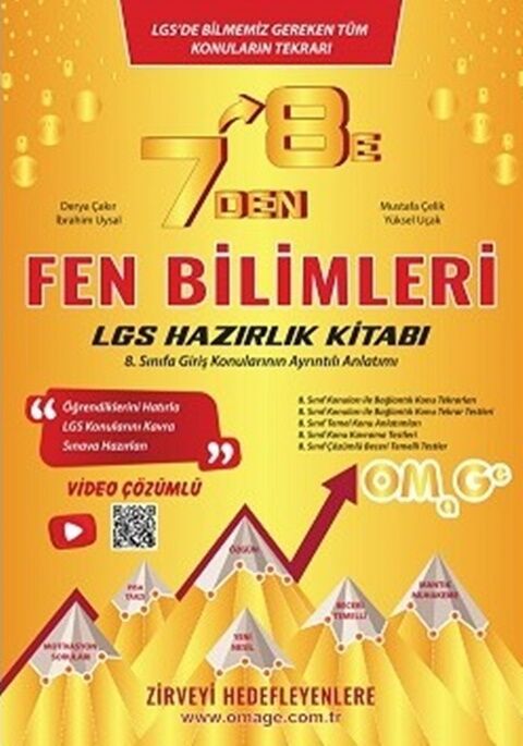 Omage Yayınları 7'den 8'e LGS Fen Bilimleri Hazırlık Kitabı