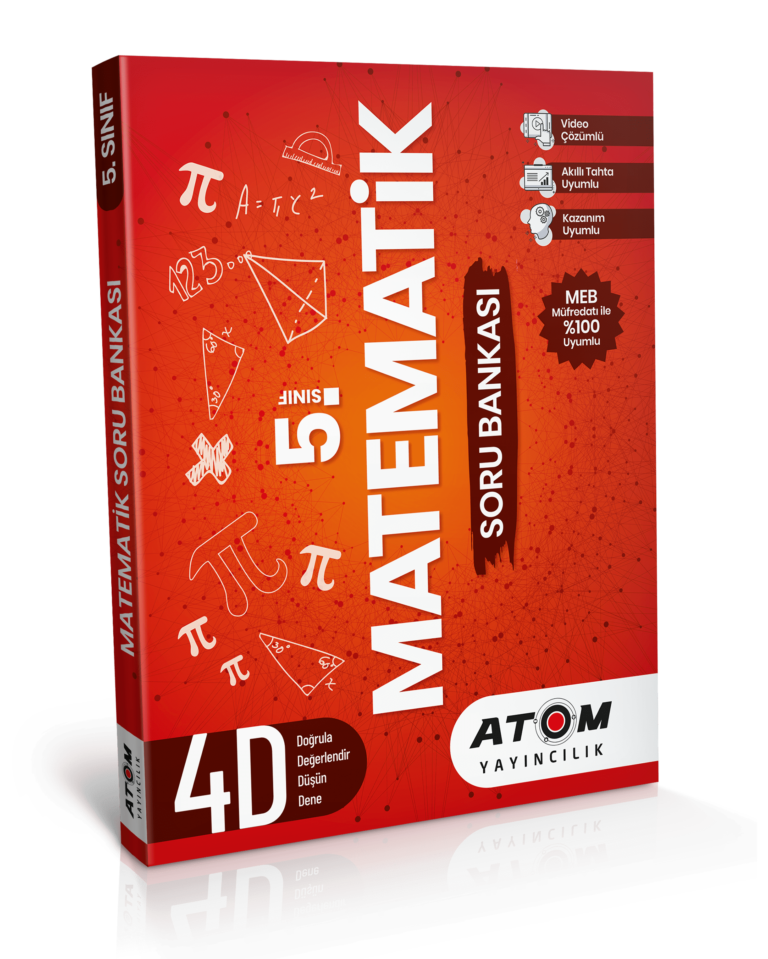 Atom Yayıncılık 5. Sınıf Matematik 4D Soru Bankası