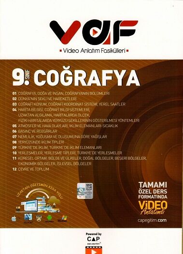 Vaf Yayınları 9.Sınıf Fasikül Coğrafya - 2022