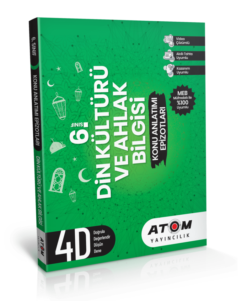 Atom Yayıncılık 6. Sınıf Din Kültürü ve Ah. Bil.4D Epizot Konu Anlatımı
