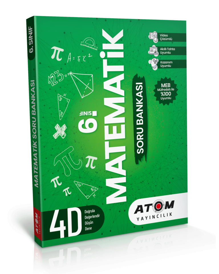 Atom Yayıncılık 6. Sınıf Matematik 4D Soru Bankası