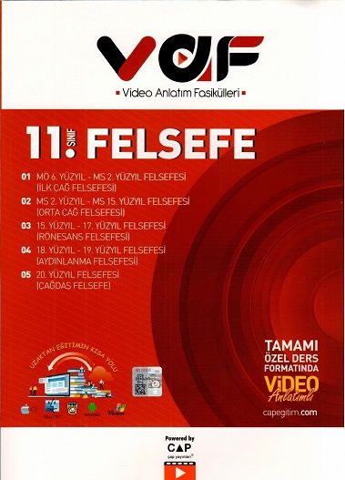 Vaf Yayınları 11.Sınıf Fasikül Felsefe - 2021