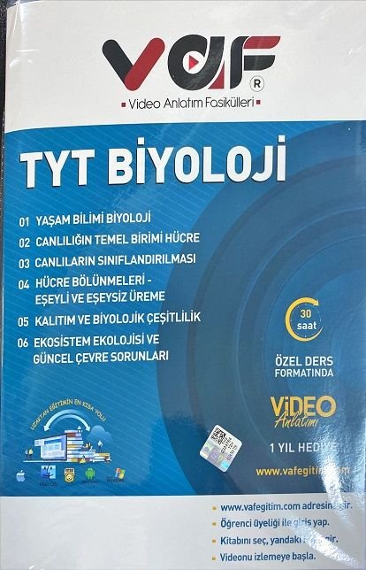 Vaf Yayınları TYT Fasikül Biyoloji - 2022-23