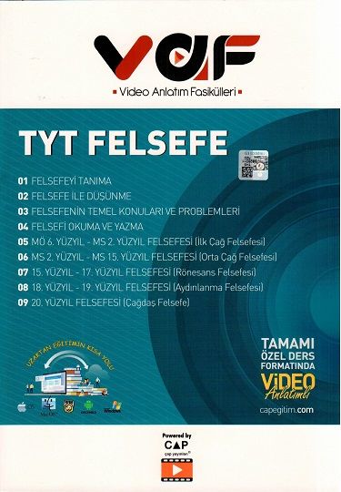 Vaf Yayınları TYT Fasikül Felsefe - 2021