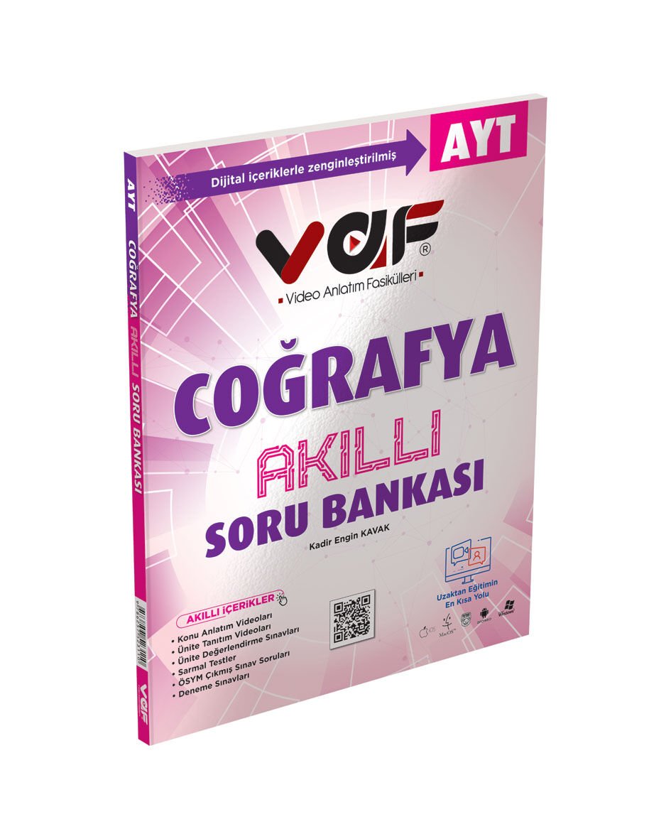 Vaf Yayınları YKS AYT Soru Bankası Coğrafya - 2022