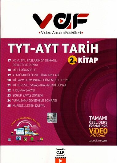 Vaf Yayınları YKS TYT AYT Fasikül Tarih 2 - 2021