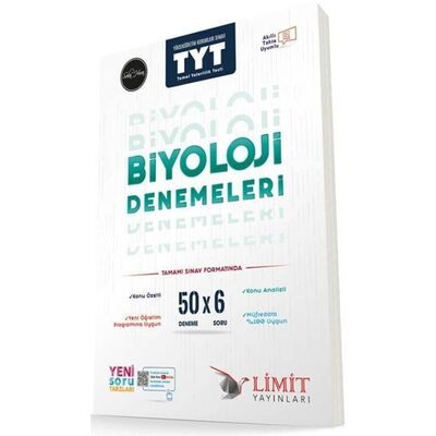 Limit Yayınları TYT 50'li Biyoloji Denemeleri