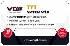 Vaf Yayınları Tyt Aktivasyon Kartı Matematik - 2022