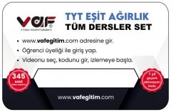 Vaf Yayınları TYT Aktivasyon Kartı Seti Eşit Ağırlık - 2022