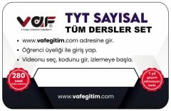 Vaf Yayınları TYT Aktivasyon Kartı Seti Sayısal - 2022