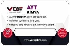 Vaf Yayınları YKS AYT Aktivasyon Kartı Kimya - 2022