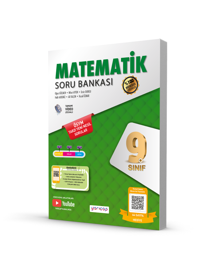 Yarıçap Yayınları 9.Sınıf S.B. Matematik - 2022-23