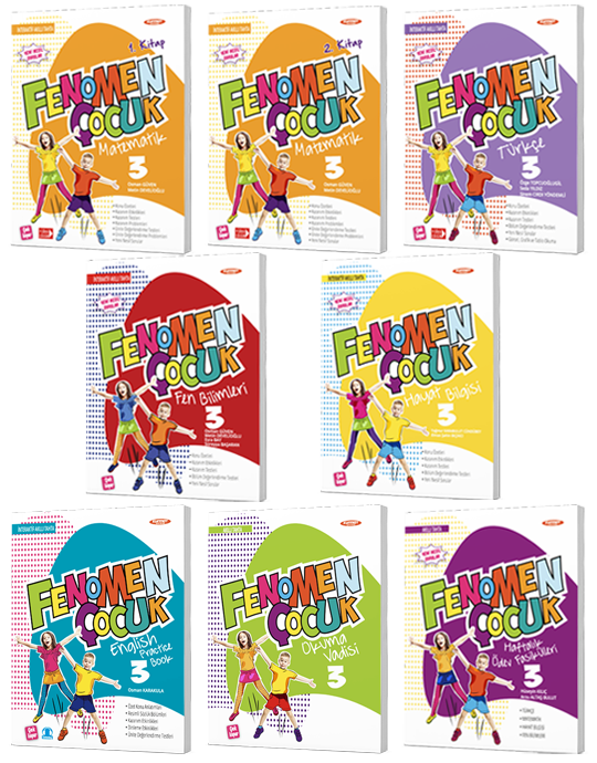 Fenomen Çocuk 3. Sınıf (5. Paket Seti 8 Kitap)