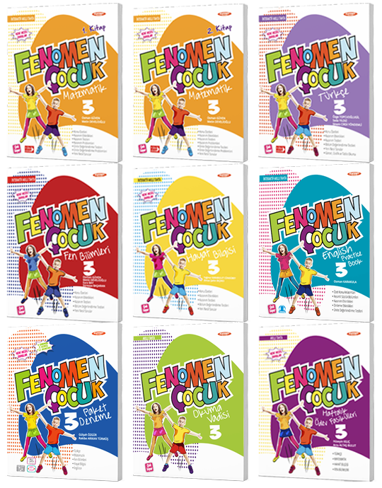 Fenomen Çocuk 3. Sınıf (7. Paket Seti 9 Kitap)