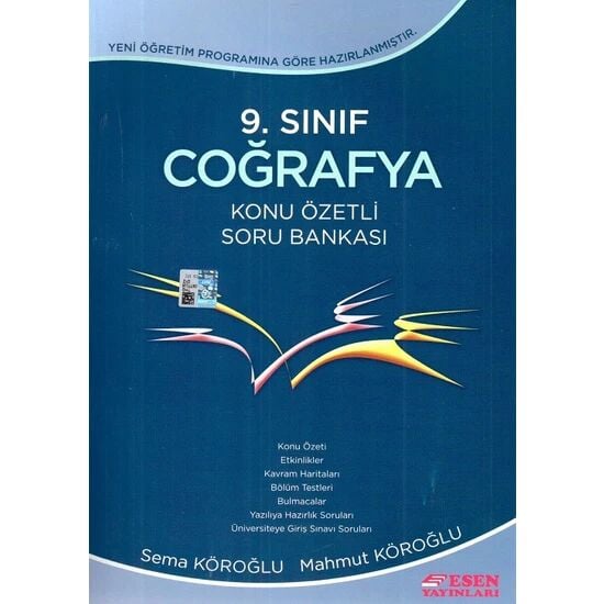 Esen Yayınları 9.Sınıf Coğrafya Konu Özetli Soru Bankası