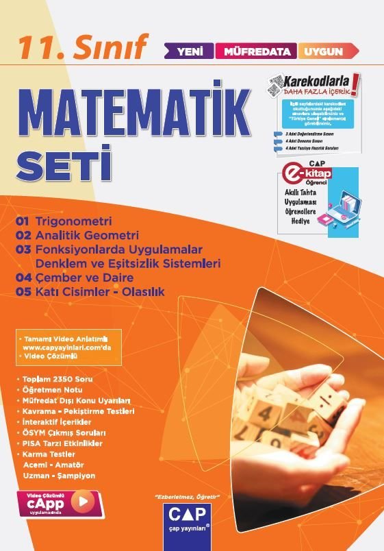 Çap Yayınları 11. Sınıf Set Anadolu Matematik - 2023