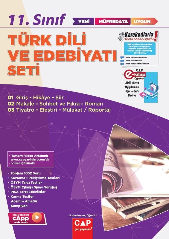 Çap Yayınları 11. Sınıf Set Anadolu Türk Edebiyatı - 2022-23