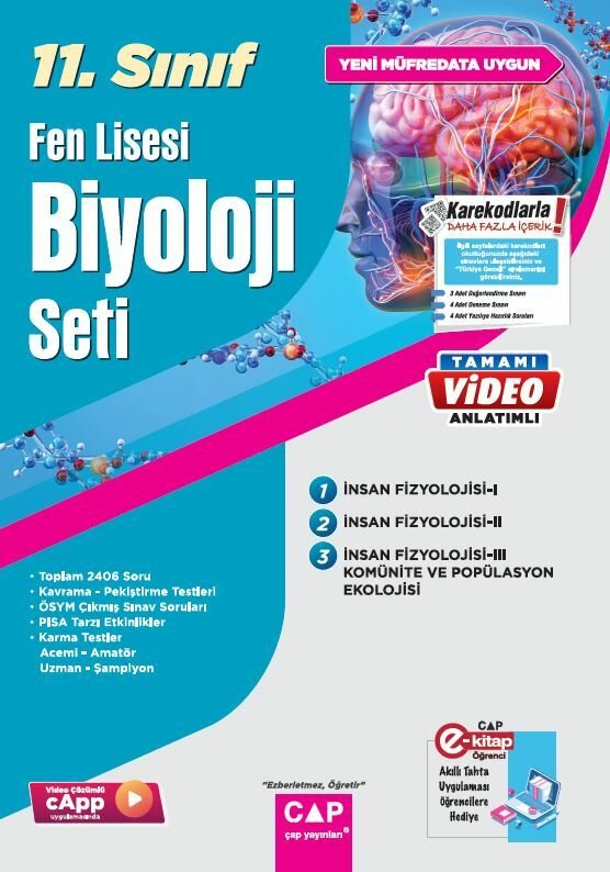 Çap Yayınları 11. Sınıf Set Fen Lisesi Biyoloji - 2023
