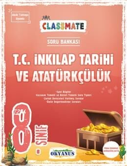 Okyanus Yayıncılık 8. Sınıf Classmate T. C. İnkılap Tarihi Ve Atatürkçülük Soru Bankası