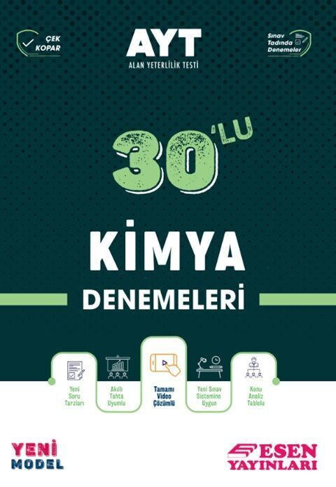 Esen Yayınları AYT 30'lu Kimya Denemeleri