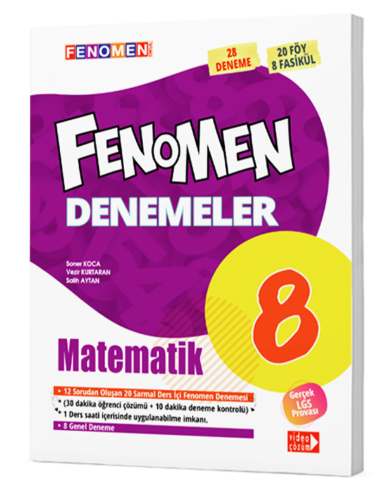 Fenomen 8.Sınıf  Matematik Denemeler (28 Deneme)