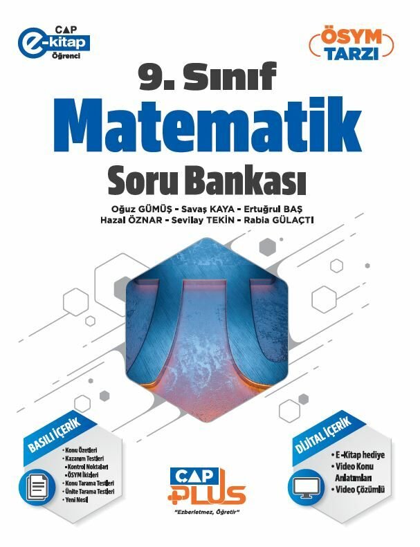 Çap Yayınları 9. Sınıf S.B. Anadolu Plus Matematik - 2023