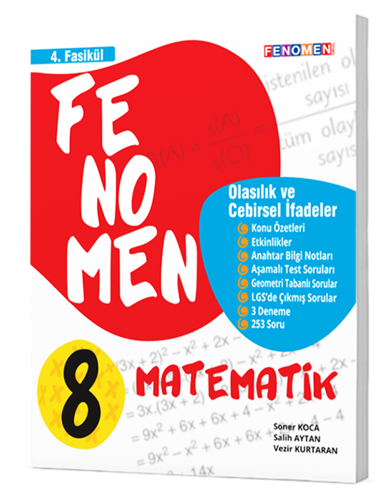 Fenomen 8.Sınıf  Matematik 4.Fasikül (Olasılık,Cebirsel İfadeler Ve Özdeşlikler)