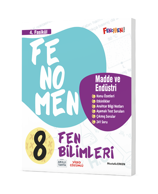 Fenomen 8.Sınıf  Fen Bilimleri 4.Fasikül (Madde Ve Endüstri)
