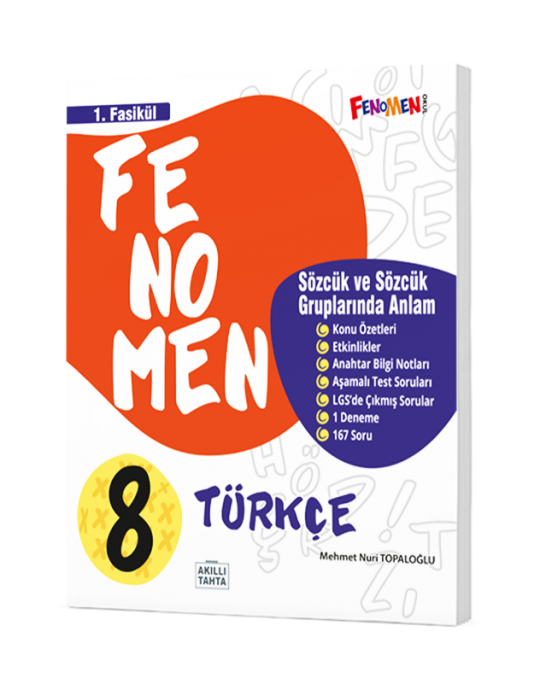 Fenomen 8.Sınıf  Türkçe 1.Fasikül (Sözcük Ve Sözcük Gruplarında Anlam)