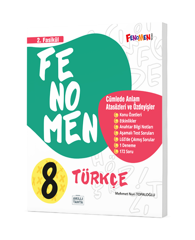Fenomen 8.Sınıf  Türkçe 2.Fasikül (Cümlede Anlam, Atasözleri Ve Özdeyişler)