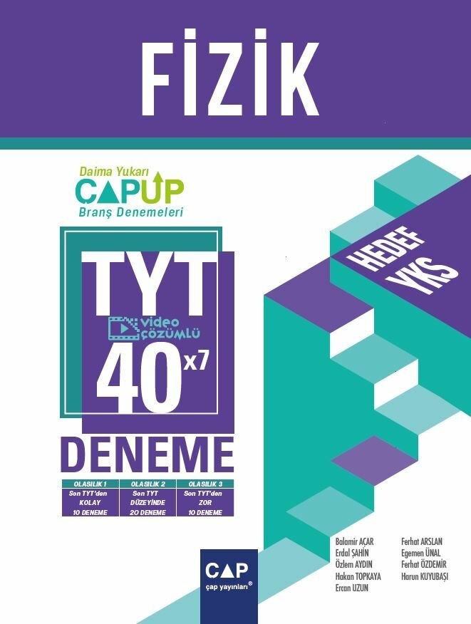 Çap Yayınları TYT Up Deneme Fizik (40*7) - 2022