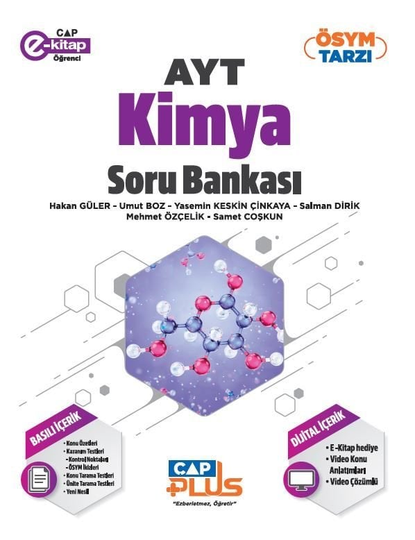 Çap Yayınları YKS AYT Plus S.B. Kimya - 2023