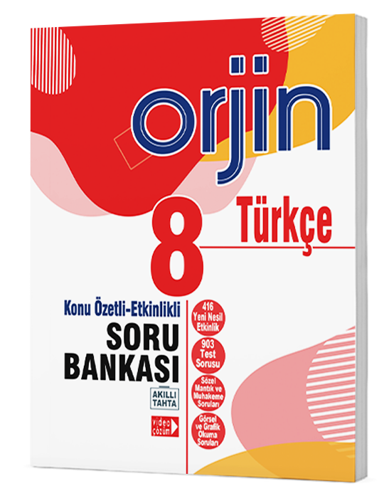 Orjin 8.Sınıf Türkçe Konu Özetli-Etkinlikli Soru Bankası